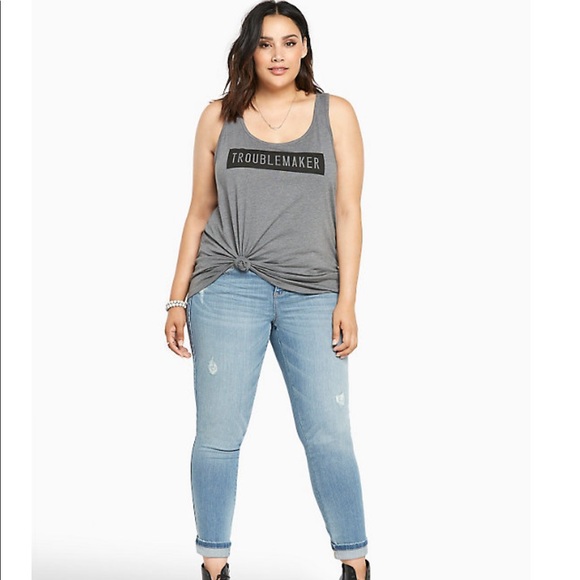 torrid Denim - Torrid Luxe Skinny Distressed Jean In Sky Light 14